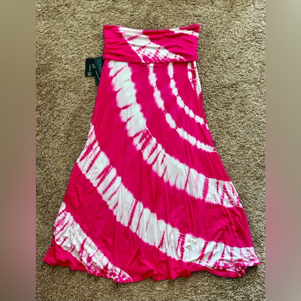 INC International Convertible Dress/Skirt Size L in Tropical Bloom - Picture 4 of 6